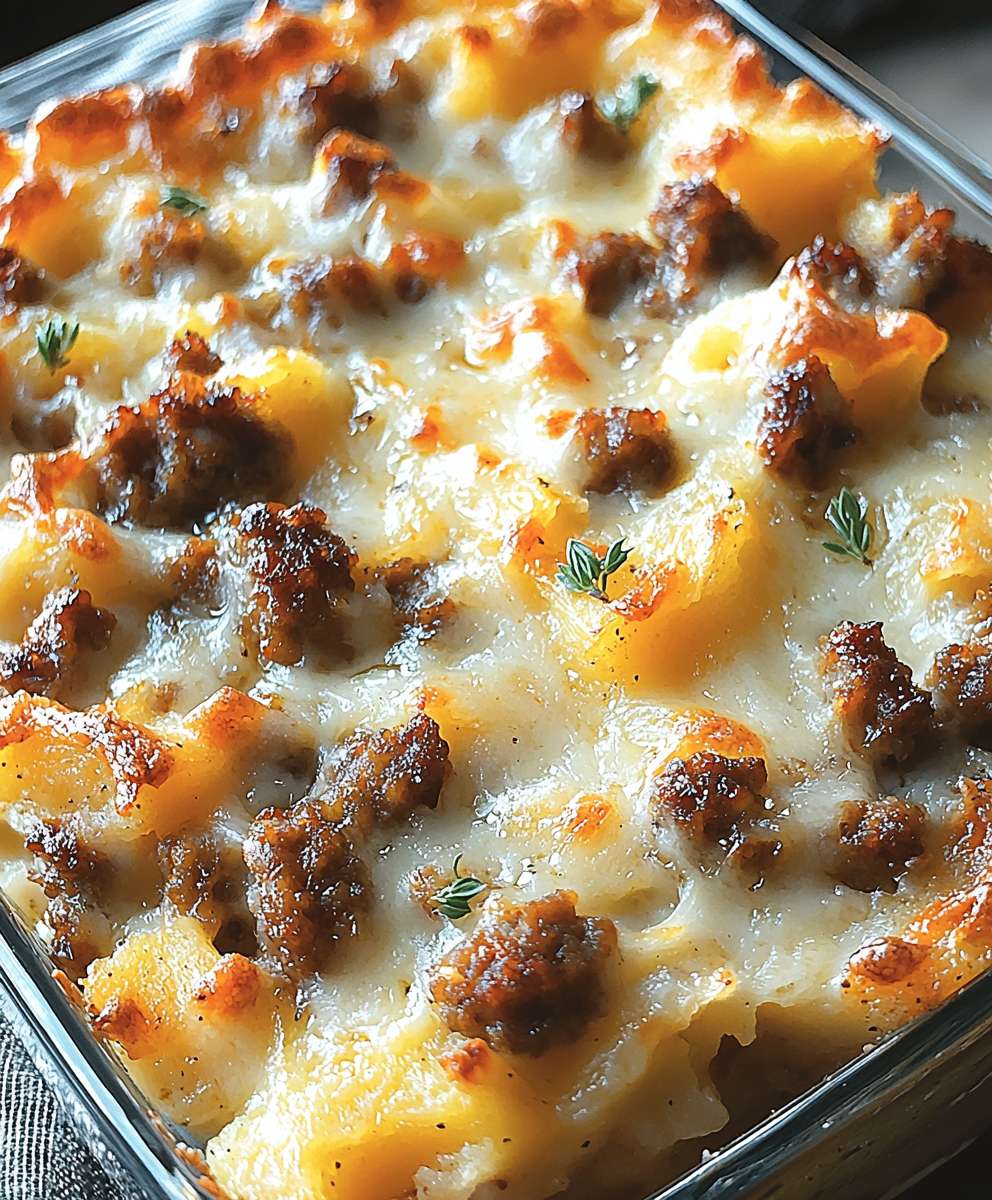 Sausage Hashbrown Breakfast Casserole