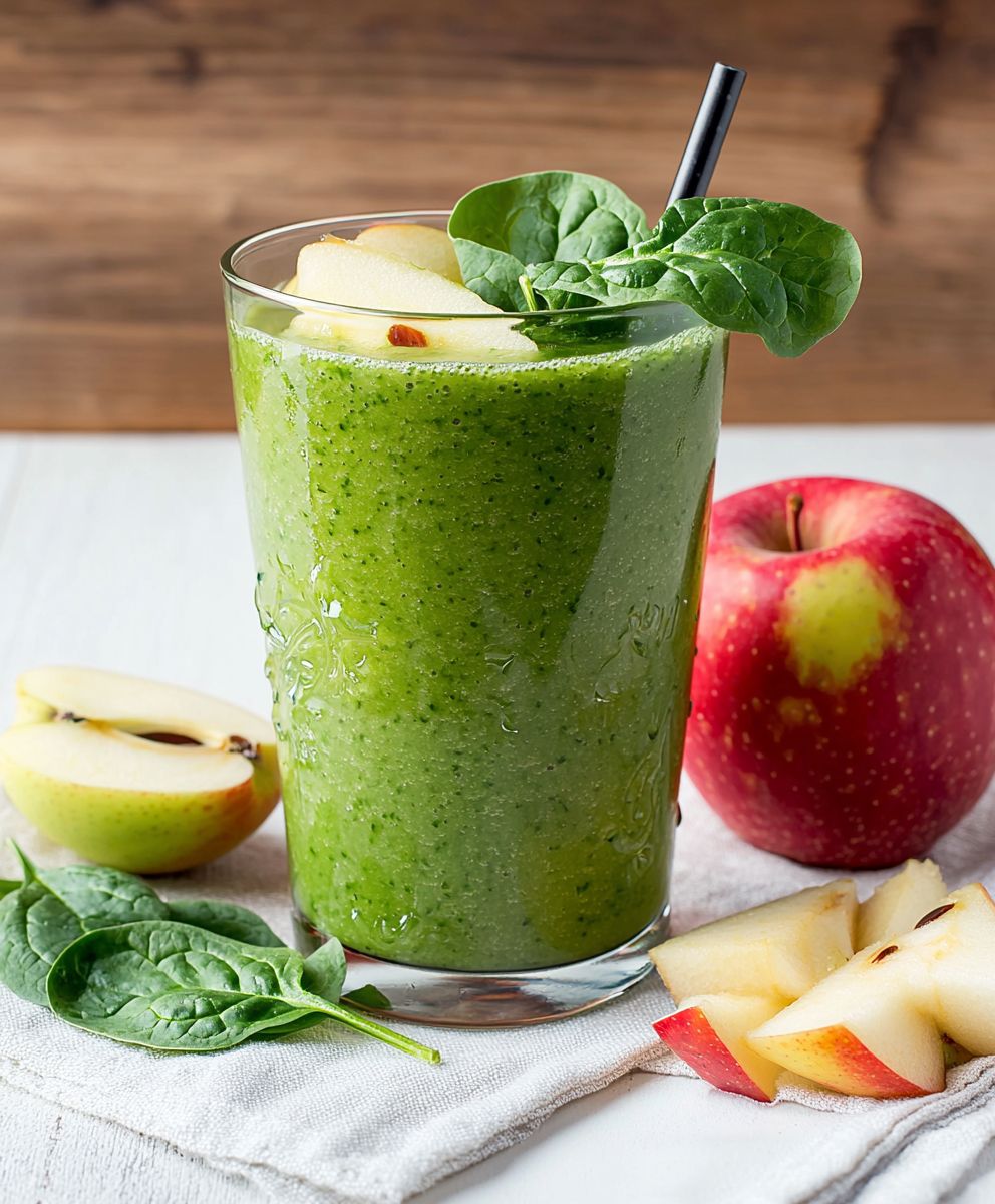 Spinach apple smoothie