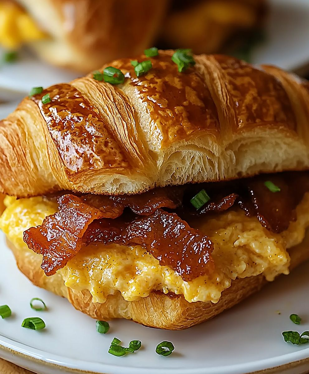 Maple Mustard Croissant Sandwiches