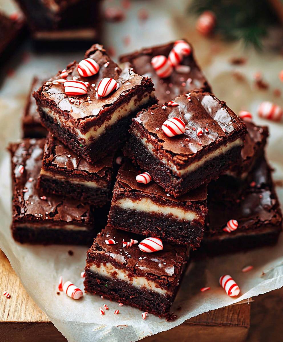 Peppermint Fudgy Brownies