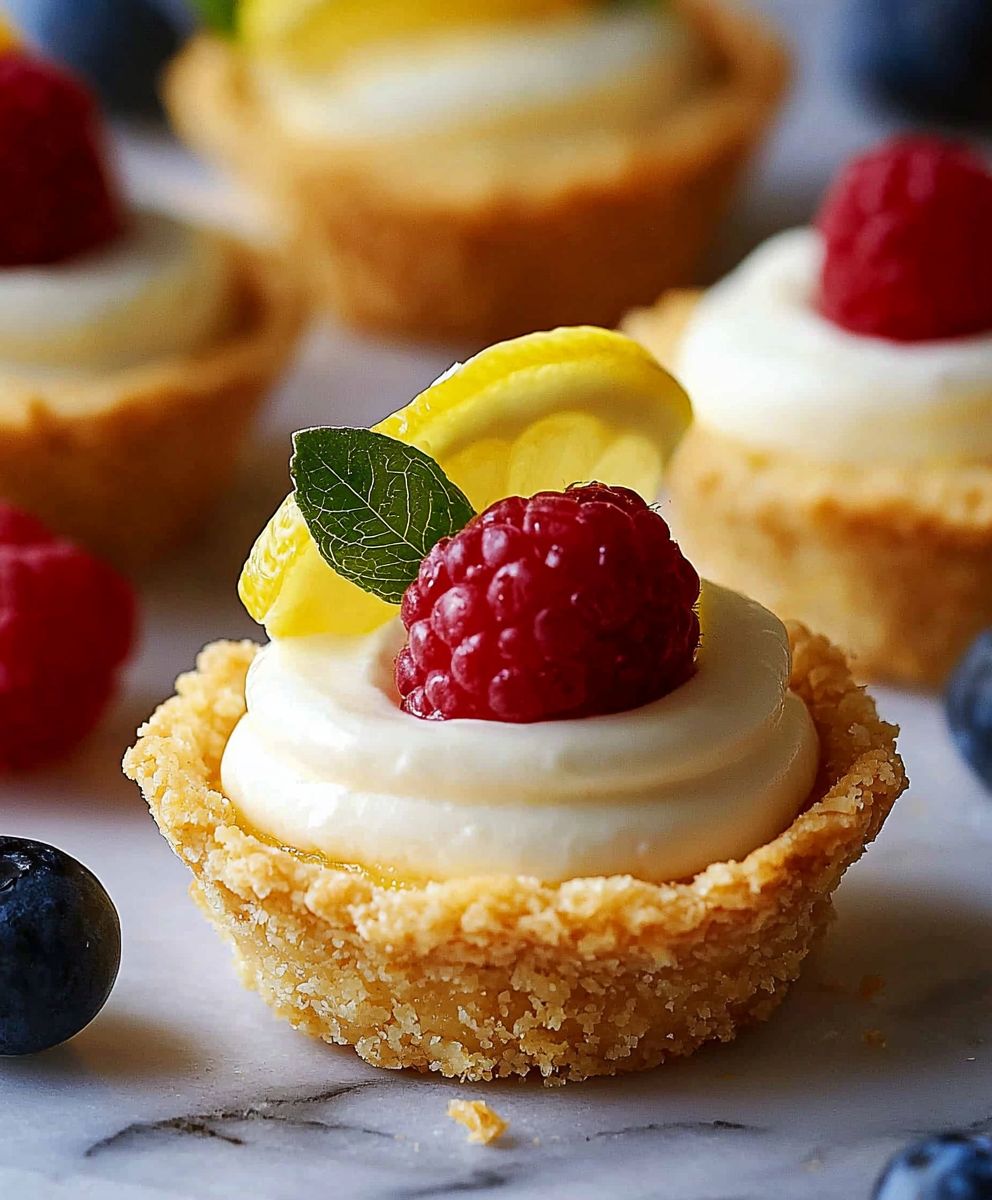 Mini Lemon Cheesecake Tarts