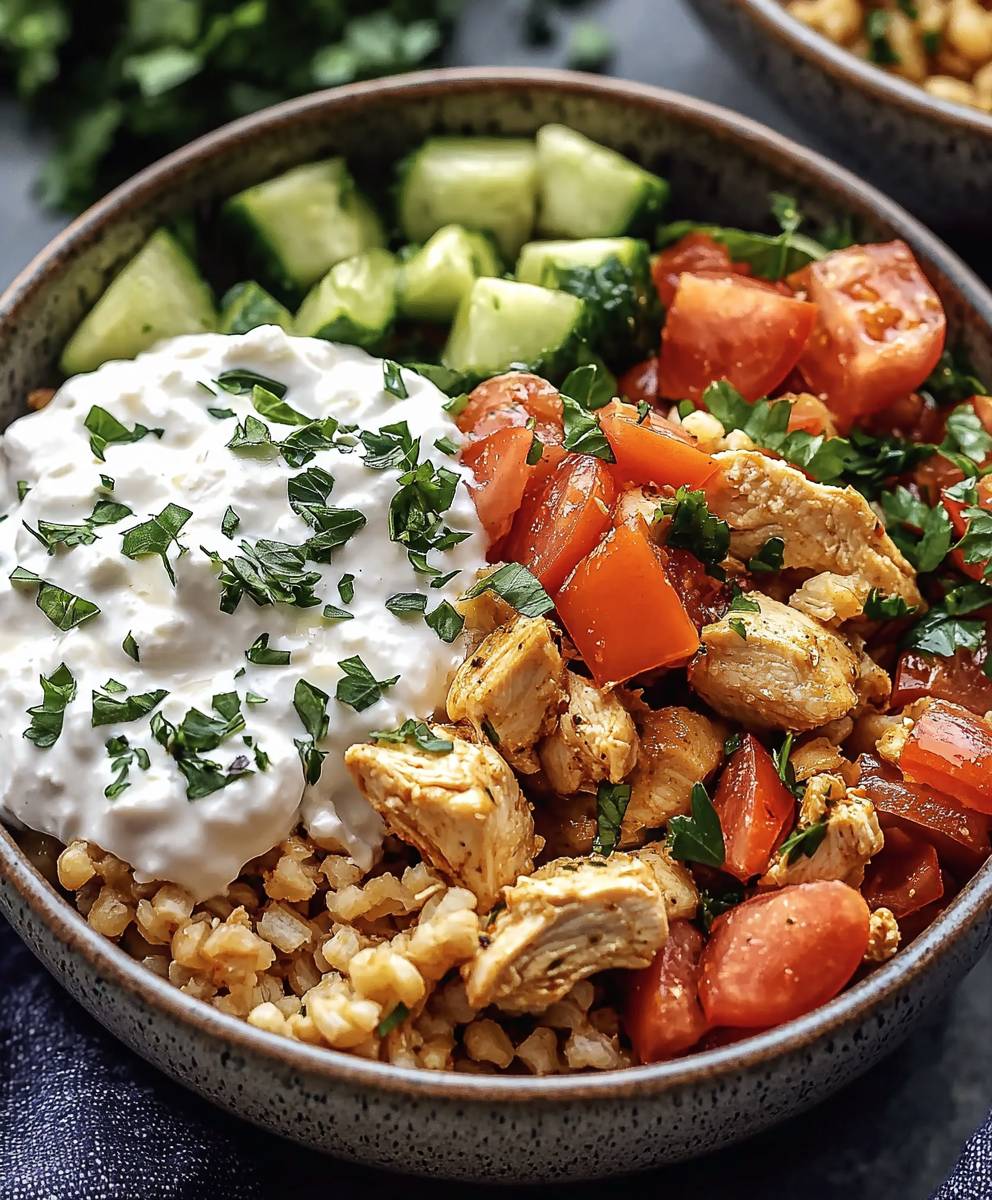 Greek Chicken Bowls