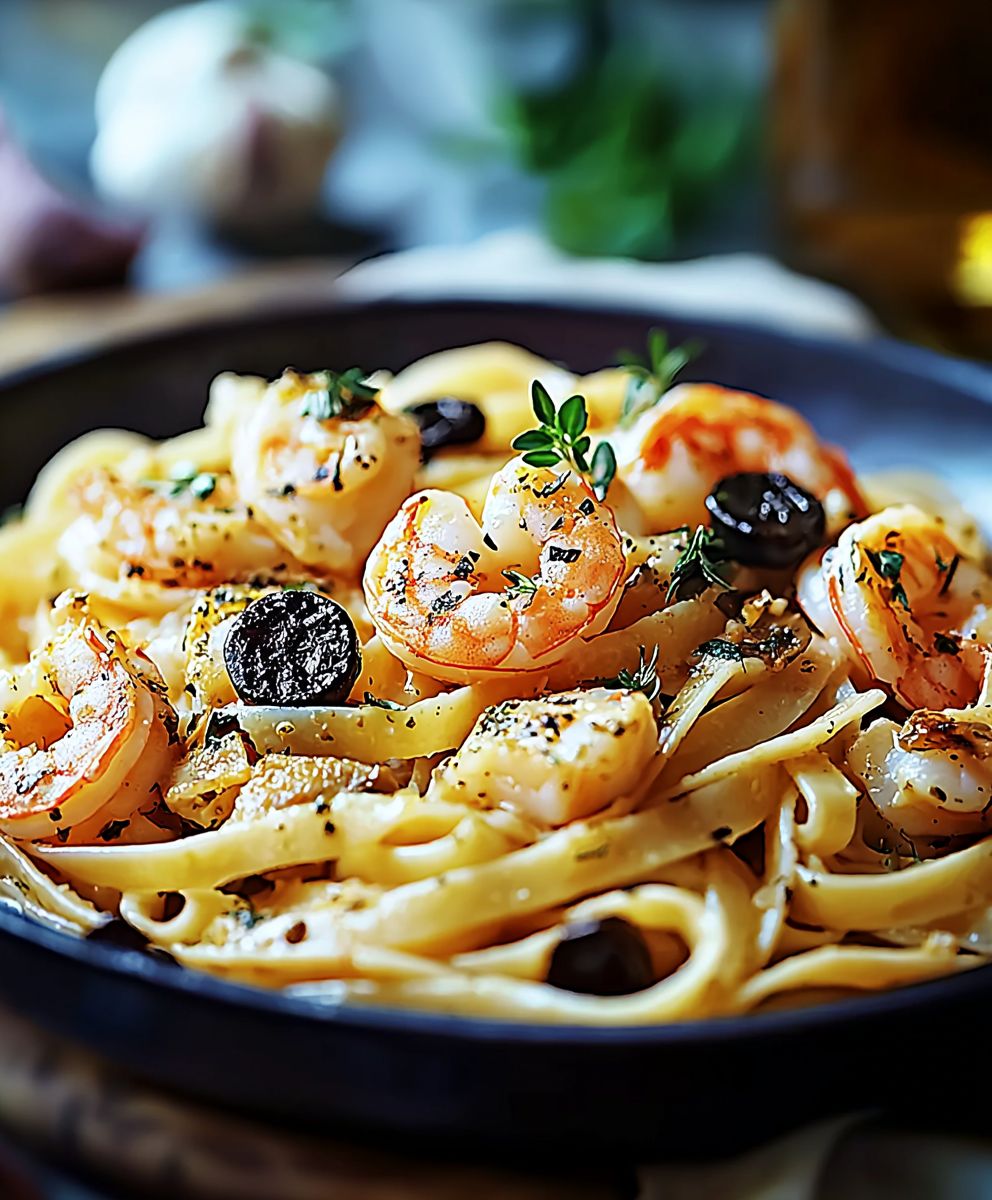 Seafood pasta creamy sauce