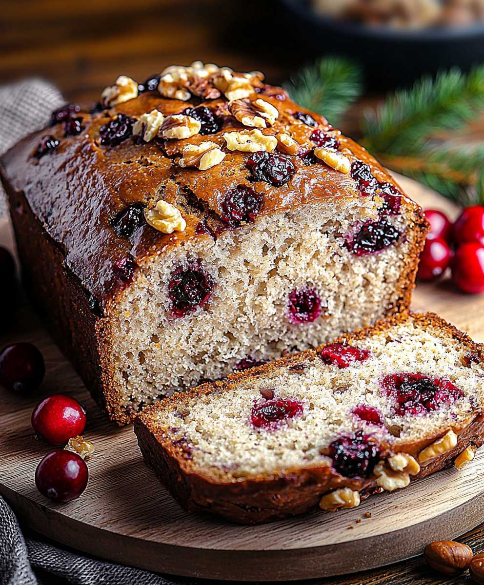 Cranberry walnut bread