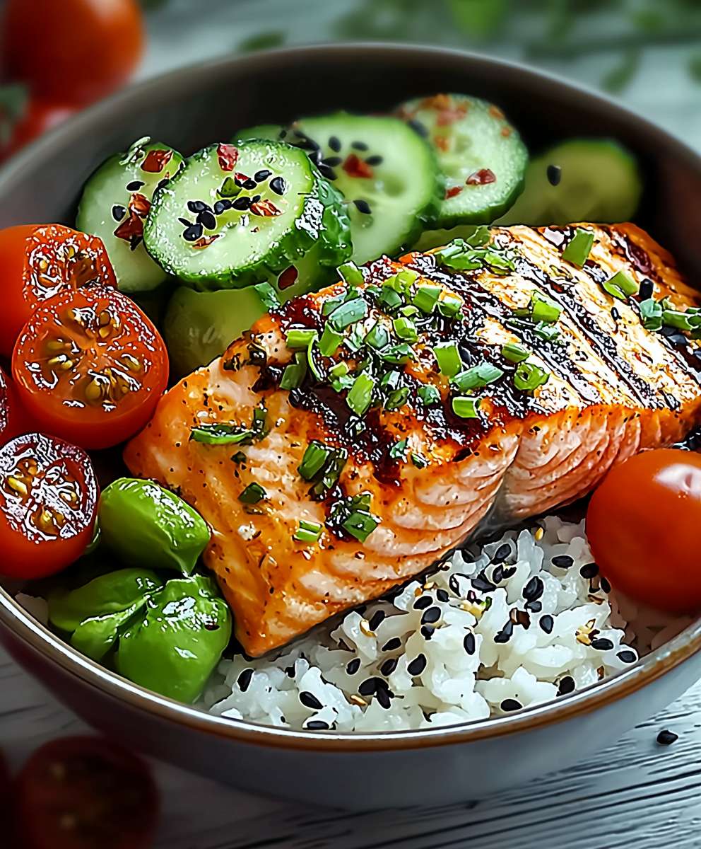 Mediterranean Salmon Bowl