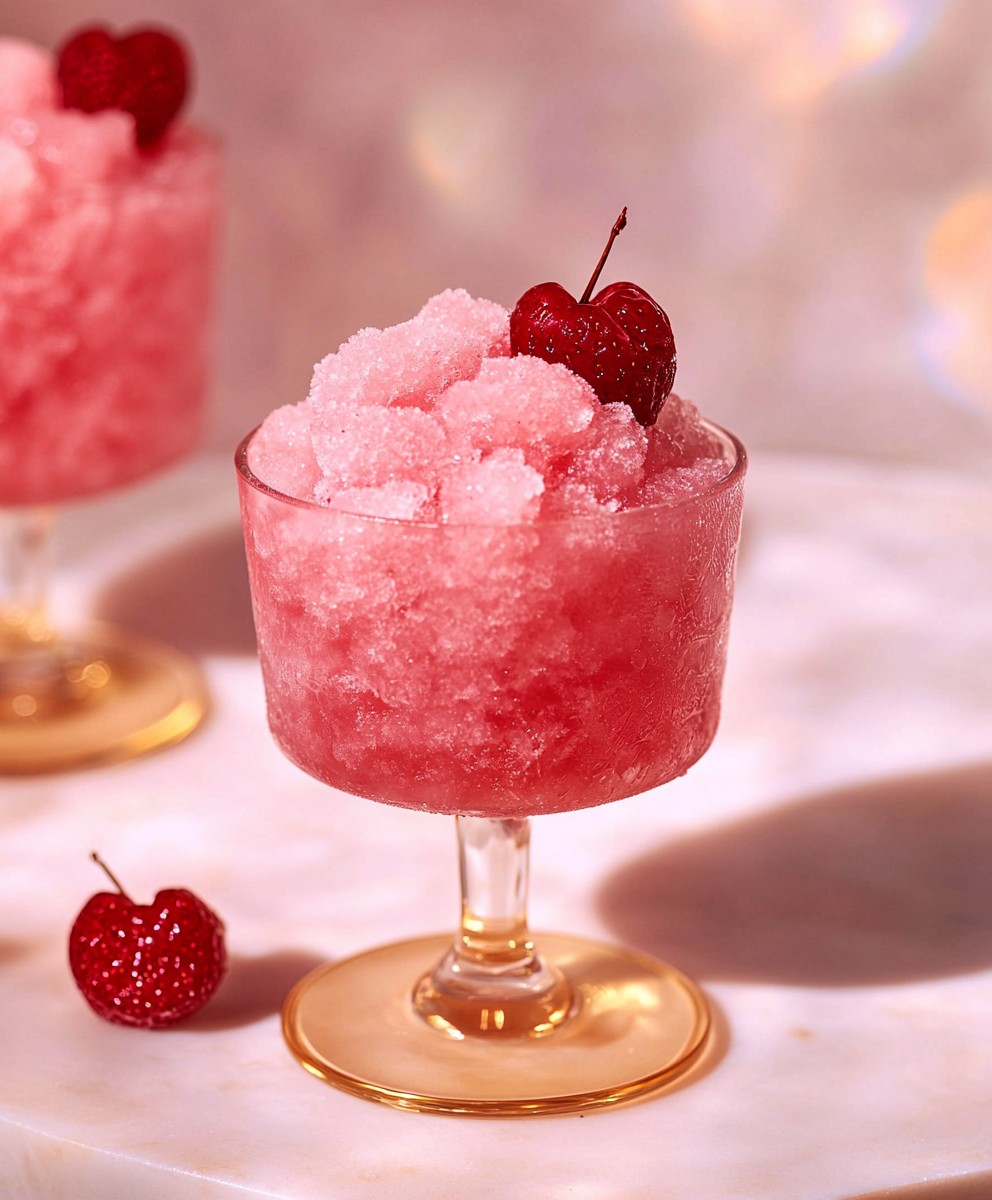 Frozen Shirley Temple Mocktail