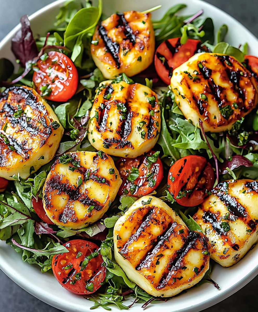 Halloumi Salad Grilled