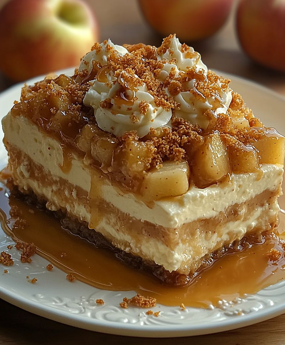 No bake apple pie cheesecake