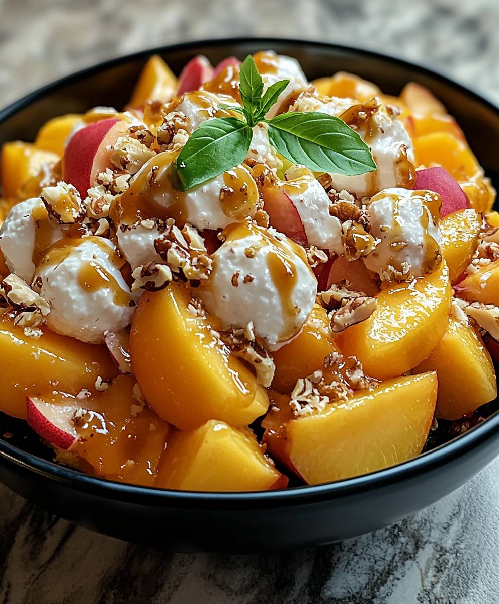 Millionaire peach salad