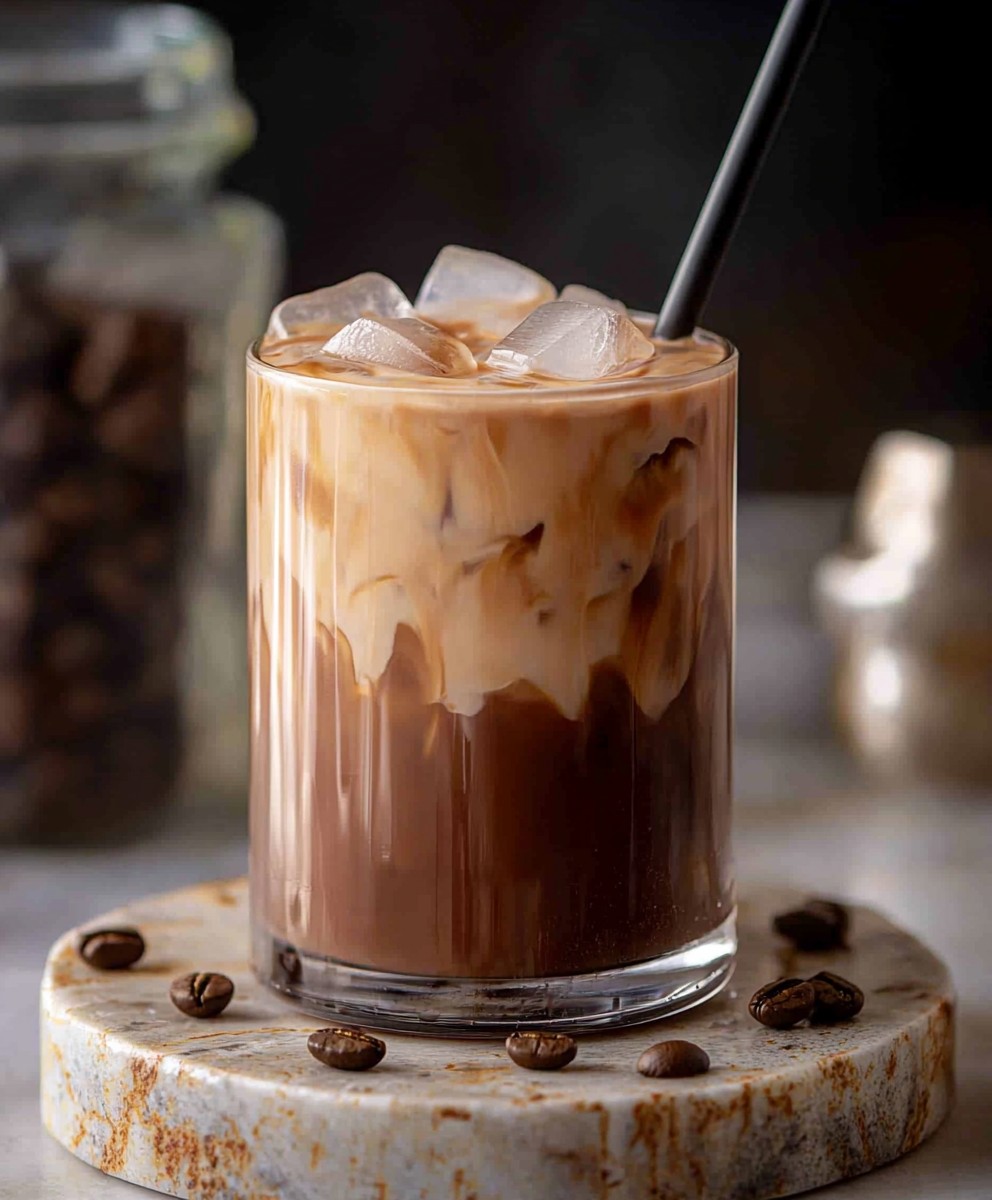 Iced mocha coffee