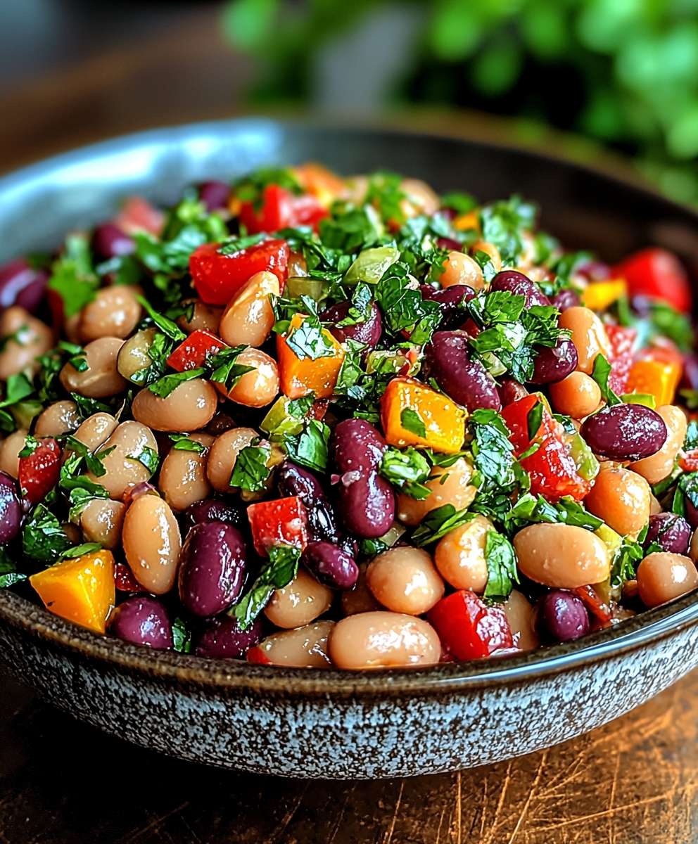 Rainbow Bean Salad