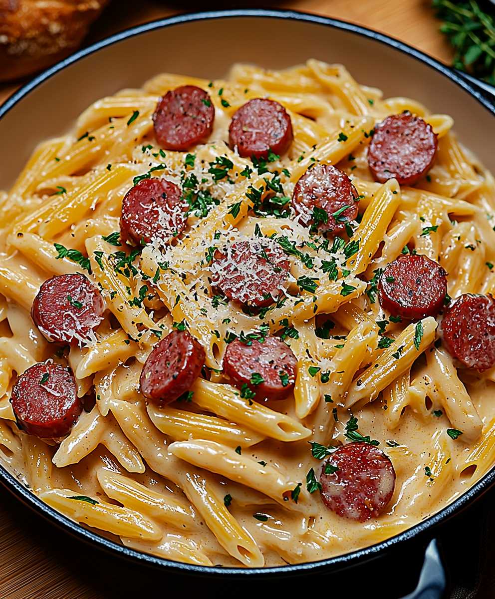 Creamy Kielbasa Pasta