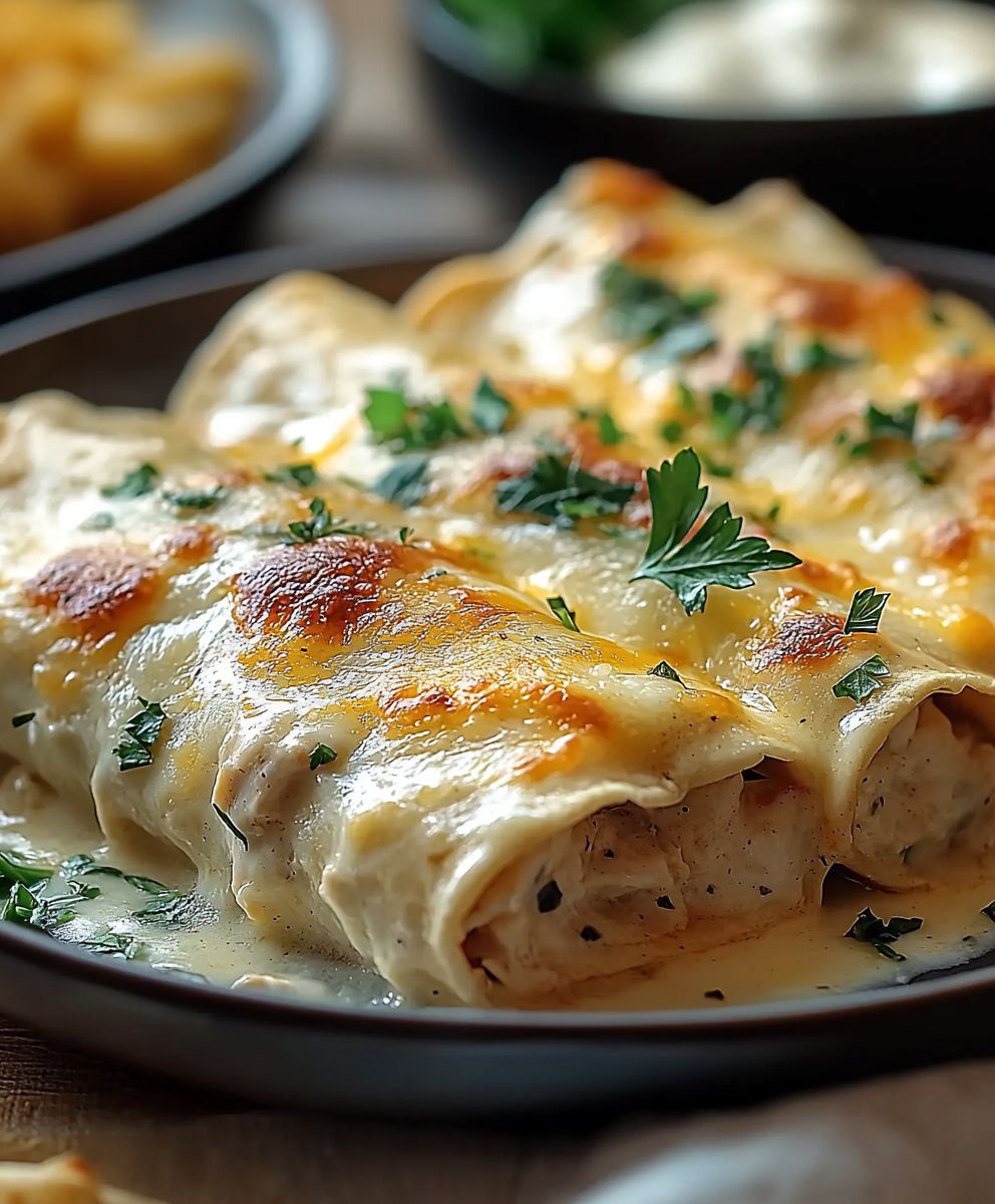 White Chicken Enchiladas