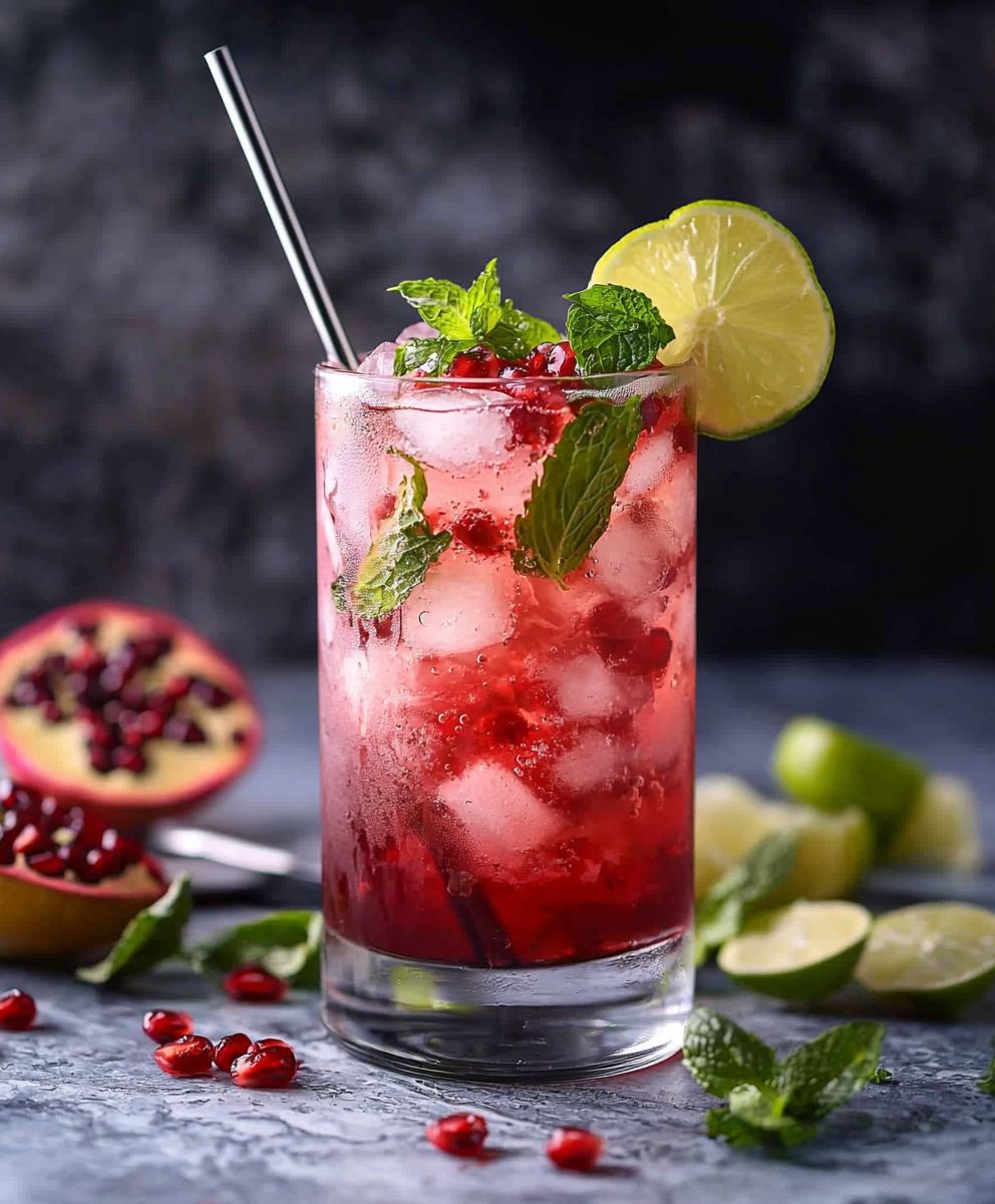 Spicy Pomegranate Mojito