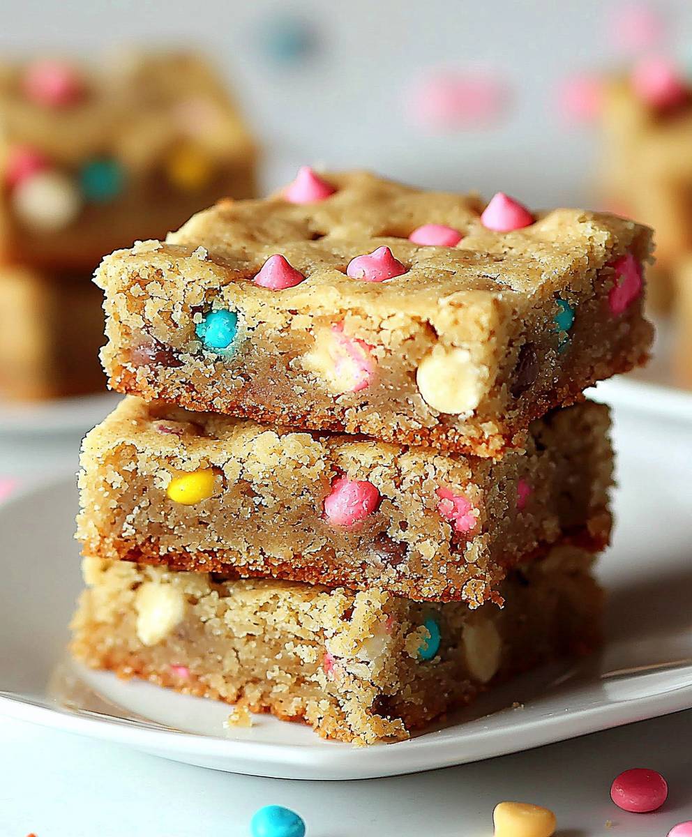 Birthday cookie bars