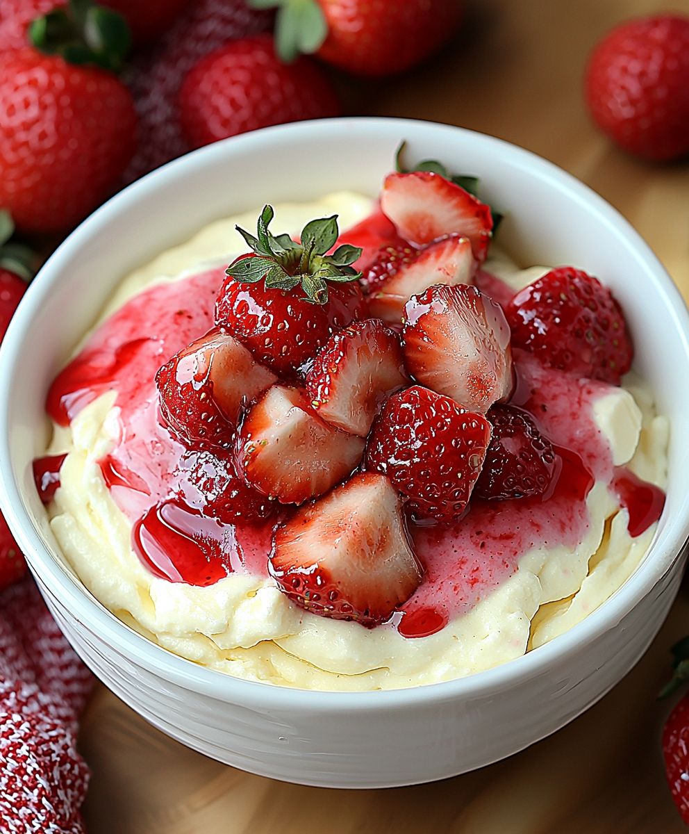 Strawberry cheesecake dip
