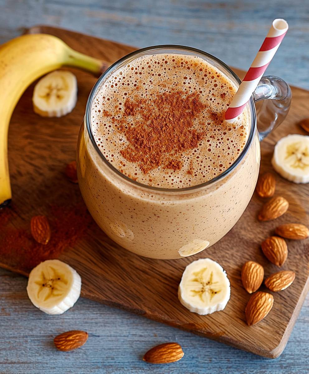 Banana almond smoothie