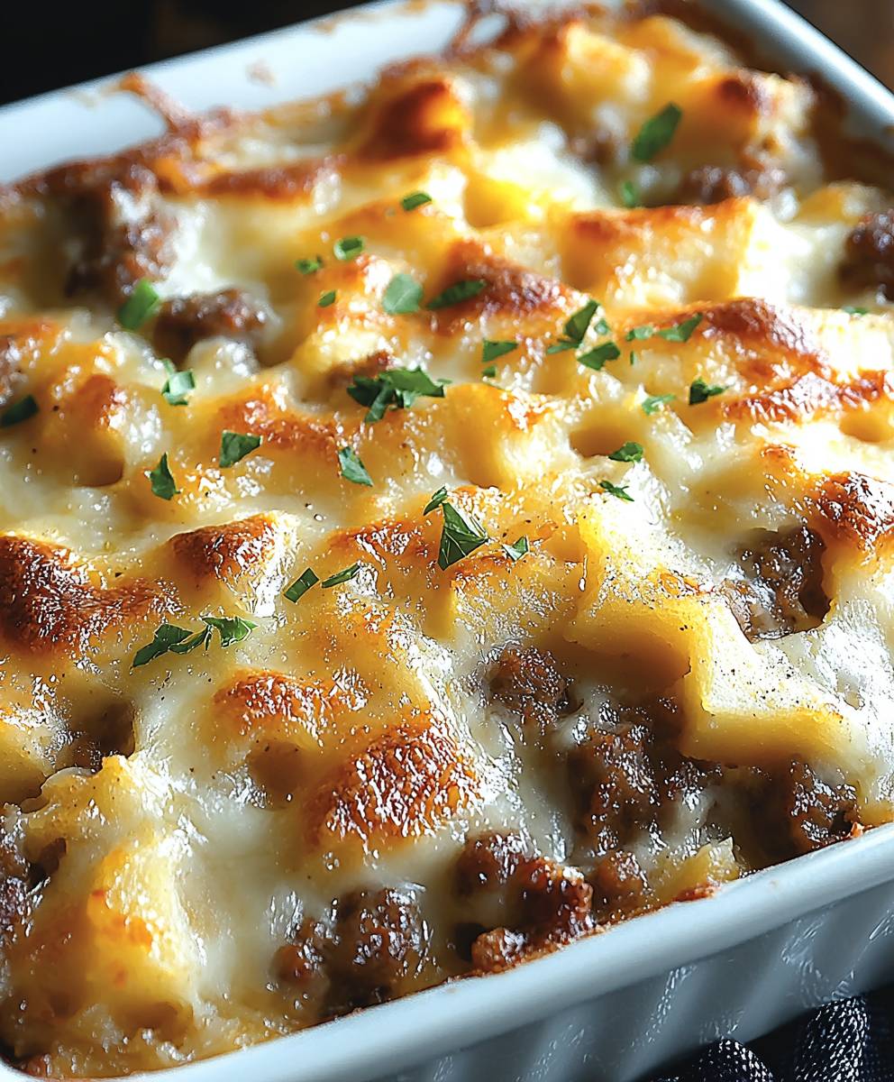 Sausage Hashbrown Breakfast Casserole