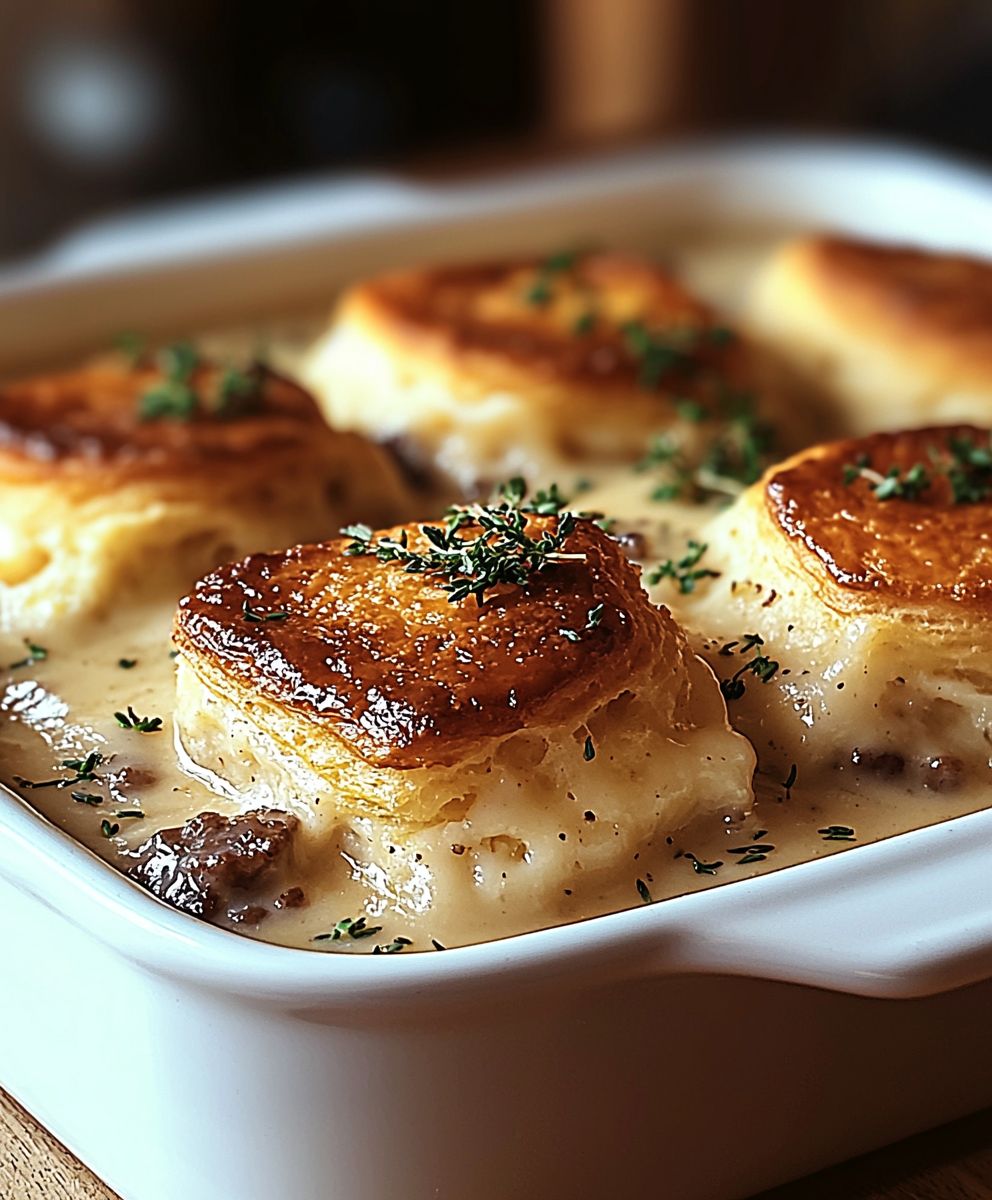 Biscuits and Gravy Casserole