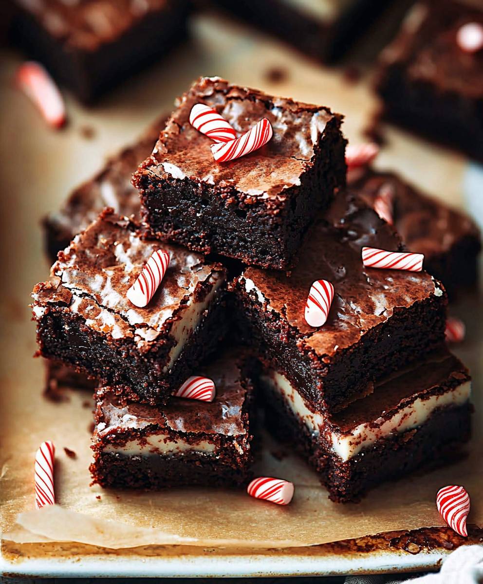 Peppermint Fudgy Brownies