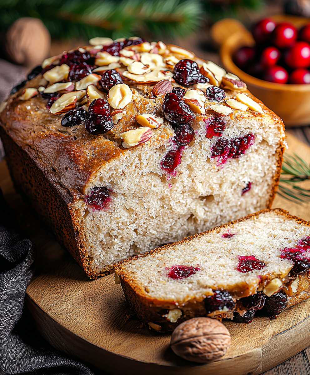 Cranberry walnut bread