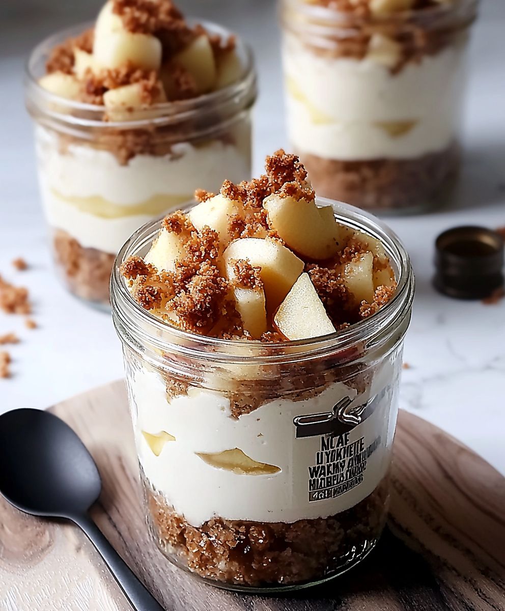 Apple Cheesecake Jars