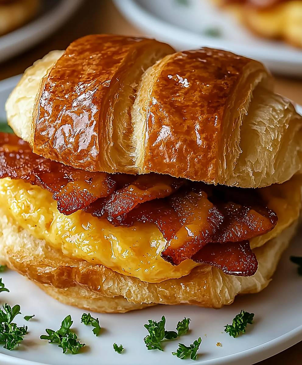 Maple Mustard Croissant Sandwiches