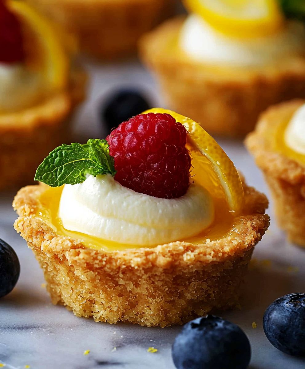 Mini Lemon Cheesecake Tarts