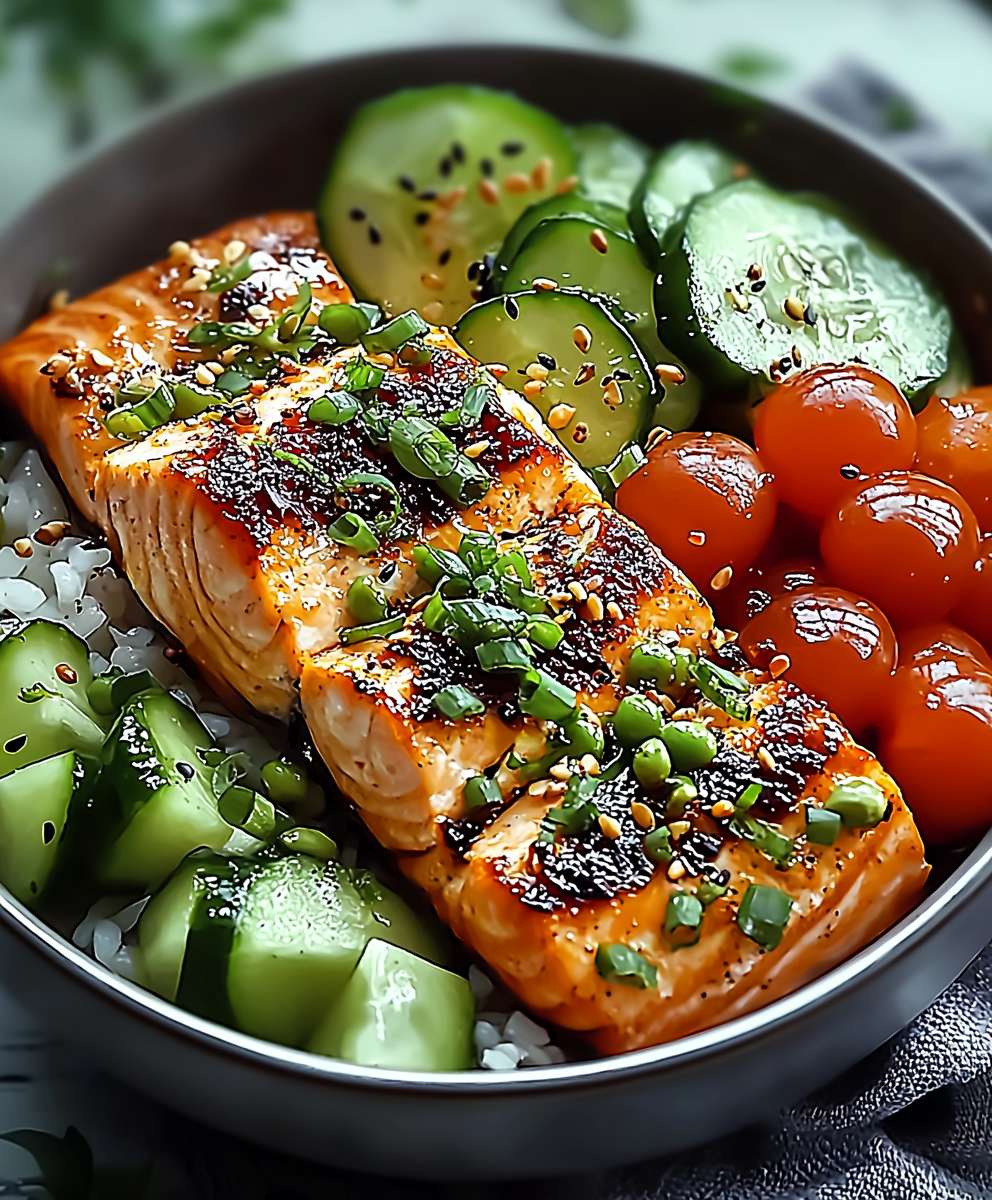 Mediterranean Salmon Bowl