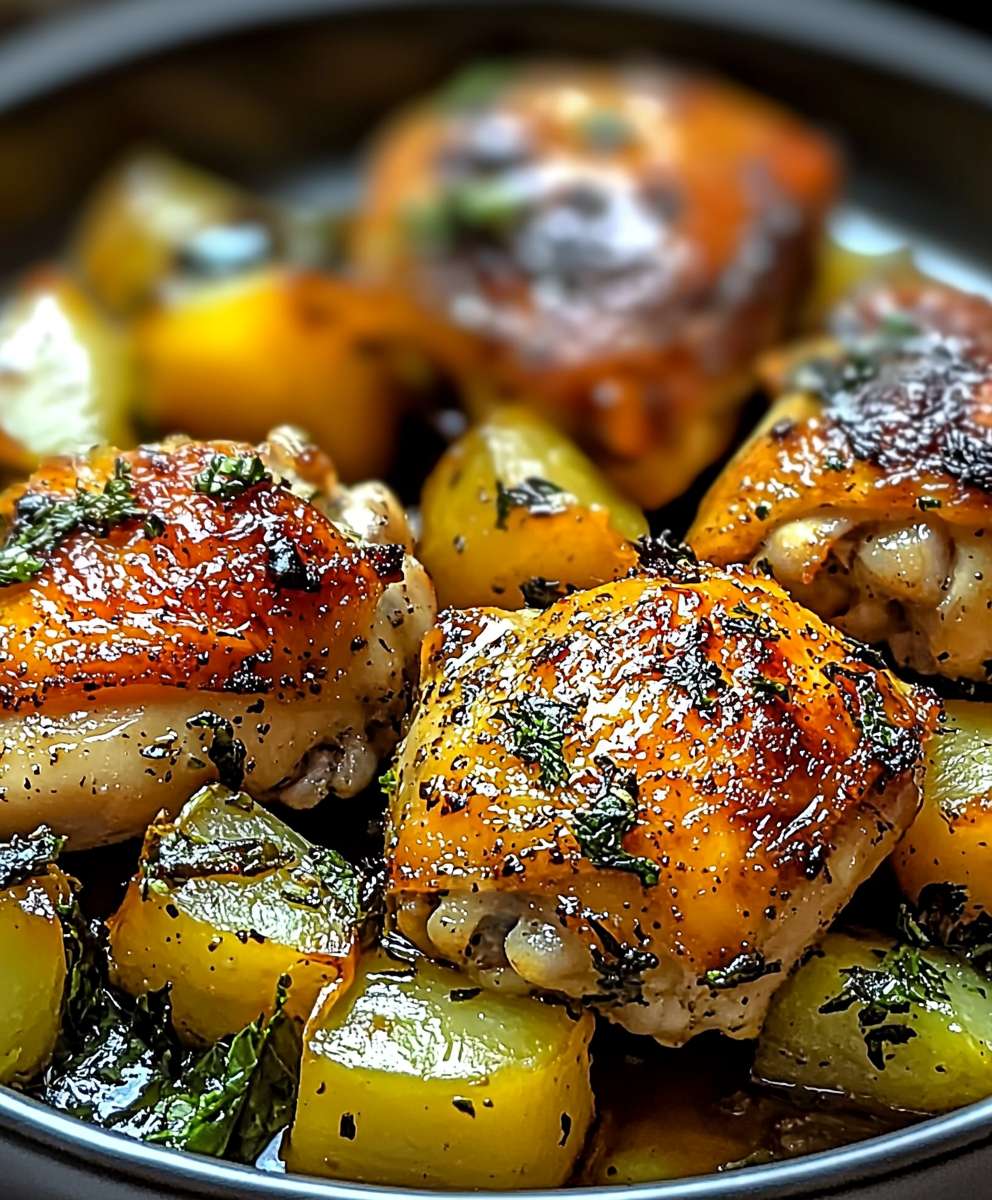 Baked Italian Chicken Thighs