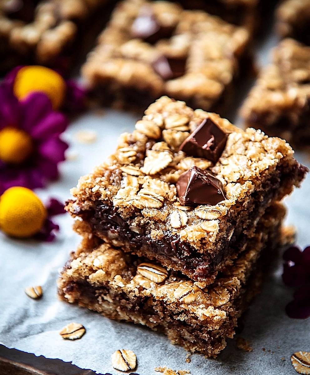 Oatmeal cookie bars