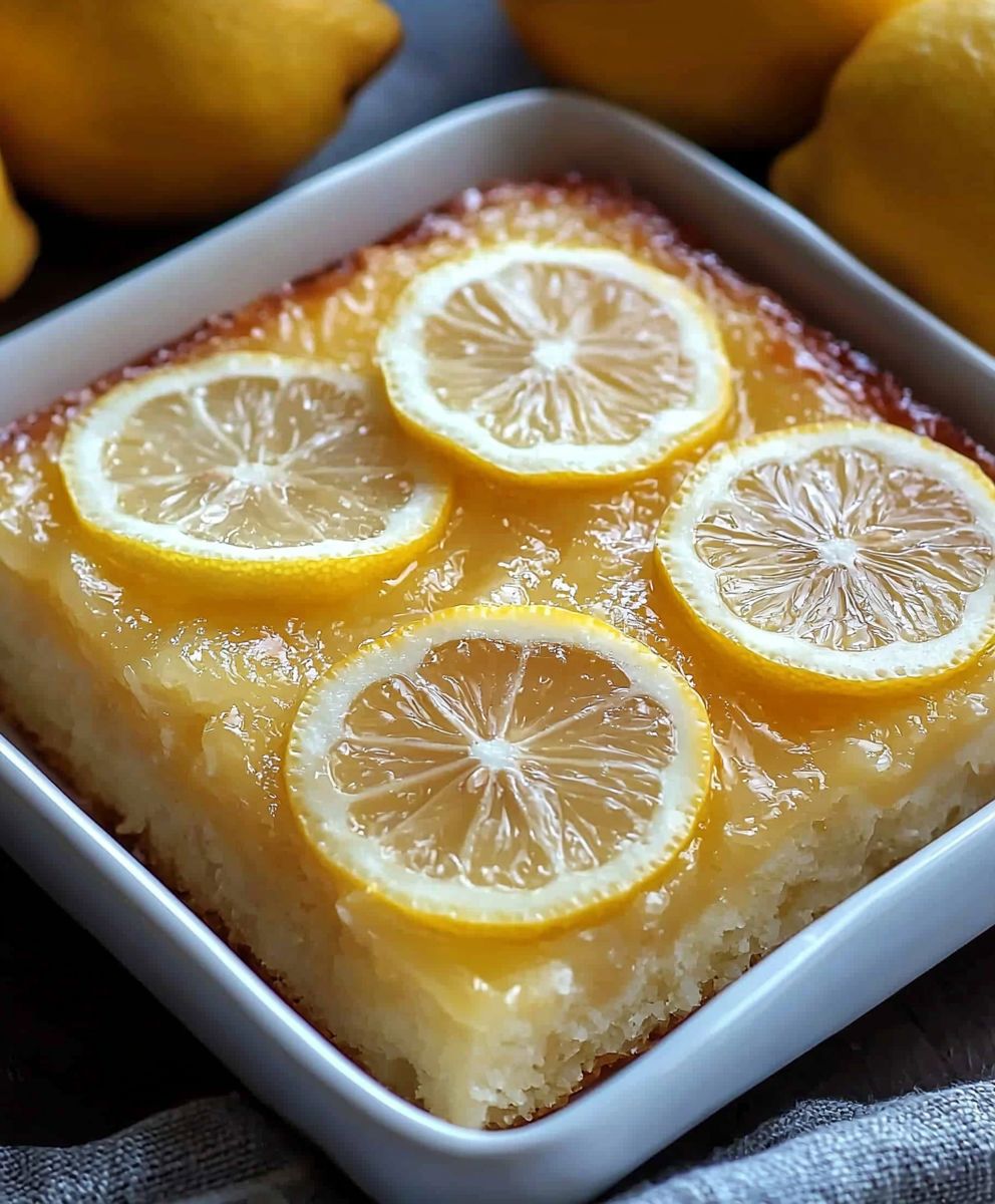 Lemon cake dessert