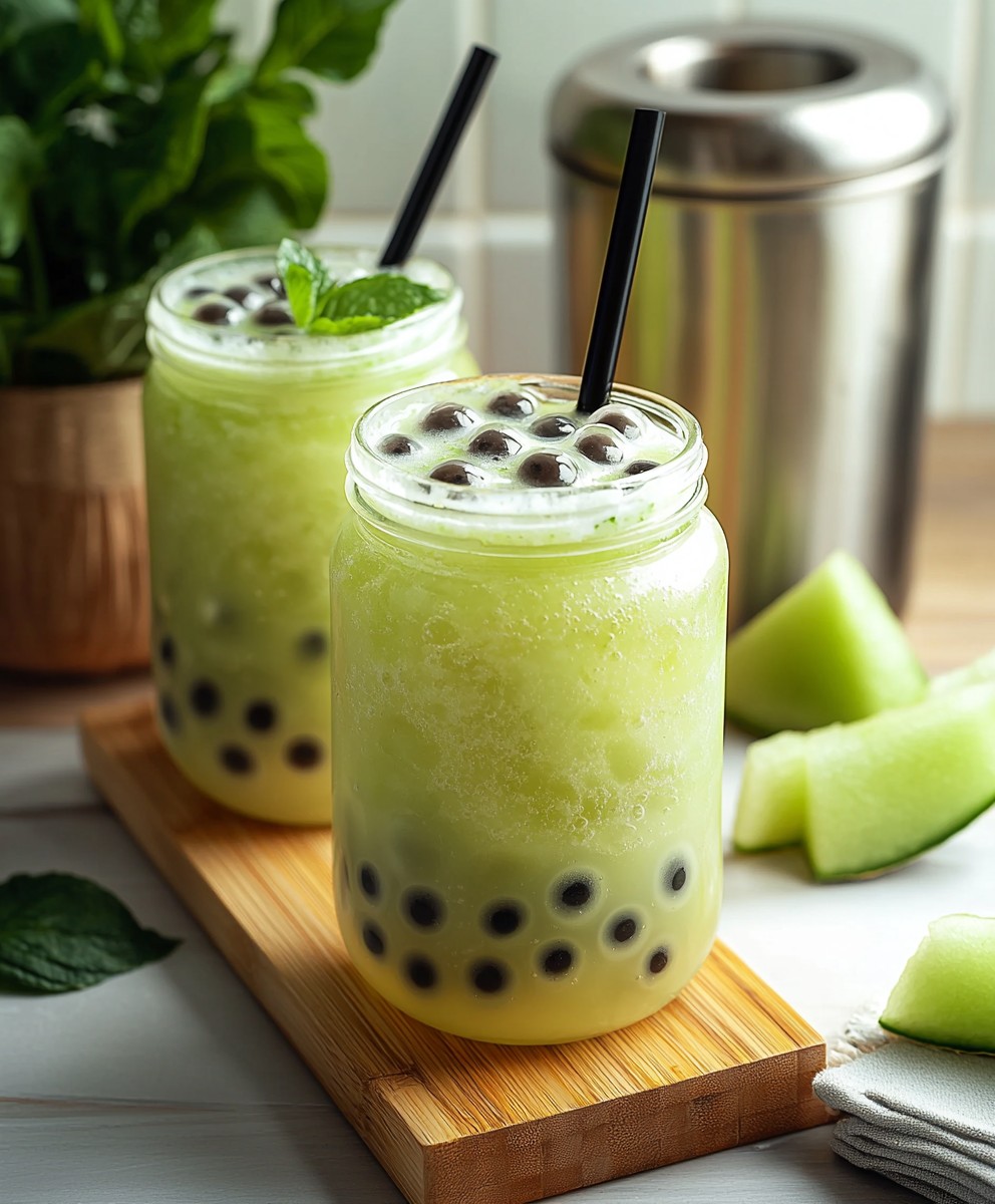 Honeydew Bubble Tea