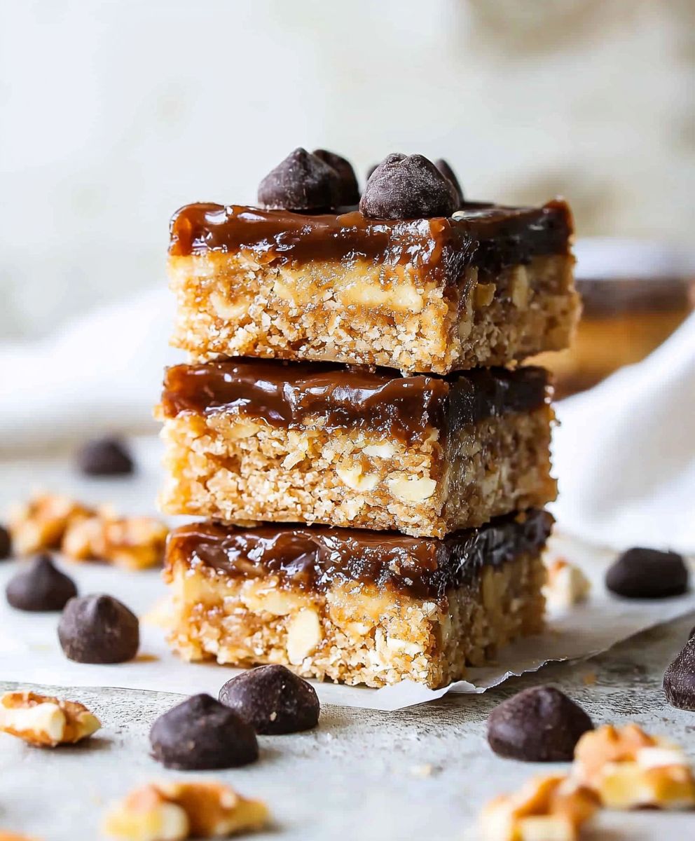 Samoa bars no bake