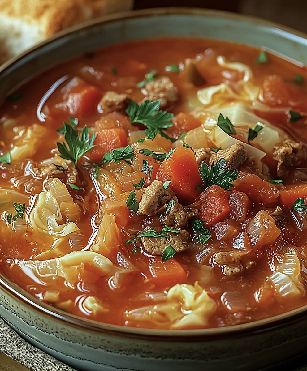 Cabbage roll soup