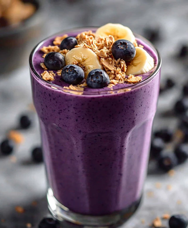 Peanut Butter Blueberry Smoothie