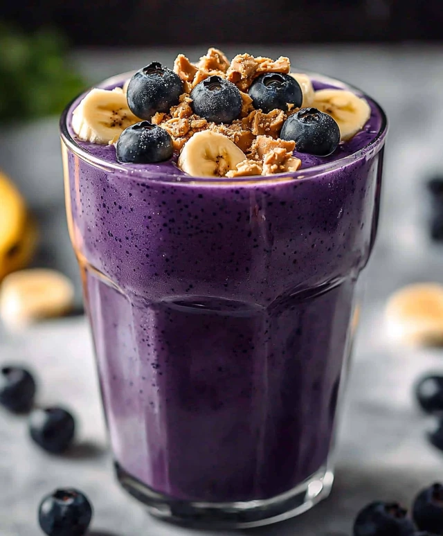 Peanut Butter Blueberry Smoothie