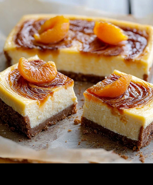 Apricot Cheesecake Slice
