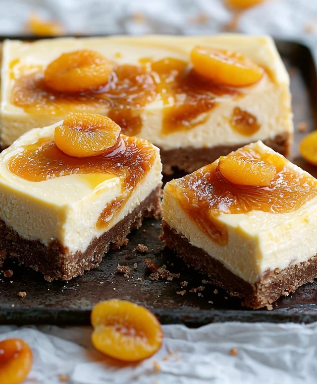 Apricot Cheesecake Slice