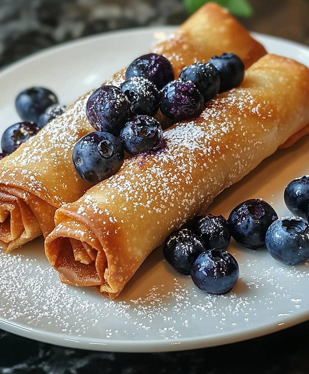 Blueberry cream cheese rolls