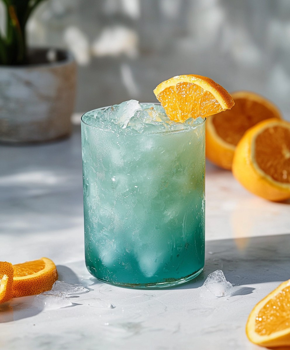 Blue Hawaiian Mocktail