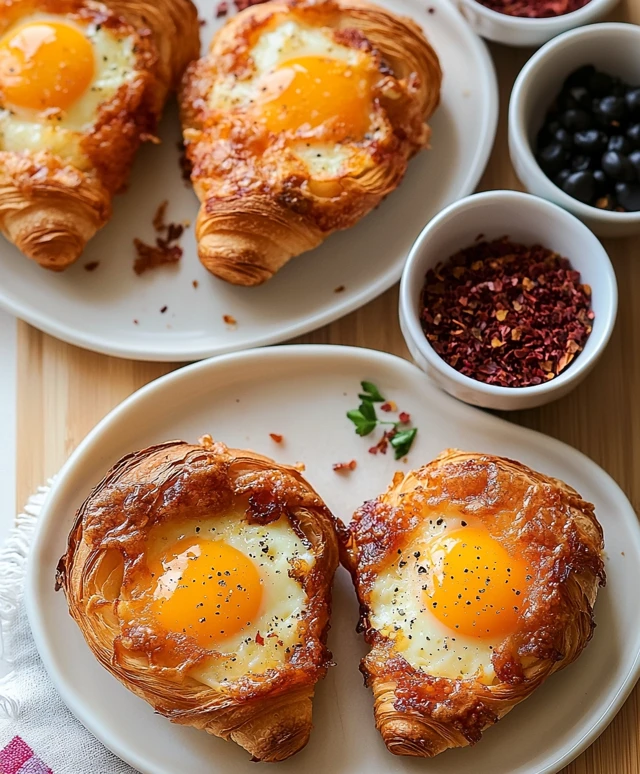 Croissant Egg Boats