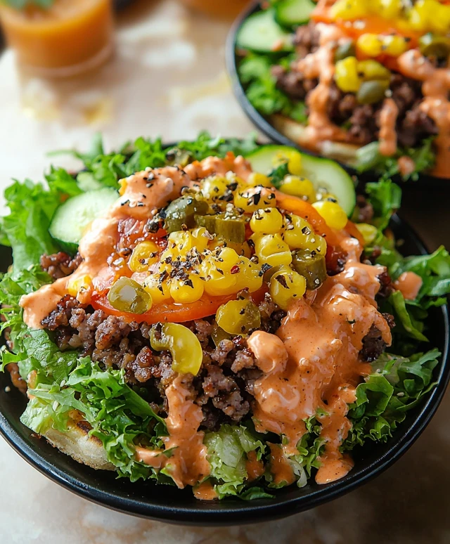 Burger Salad Ingredients