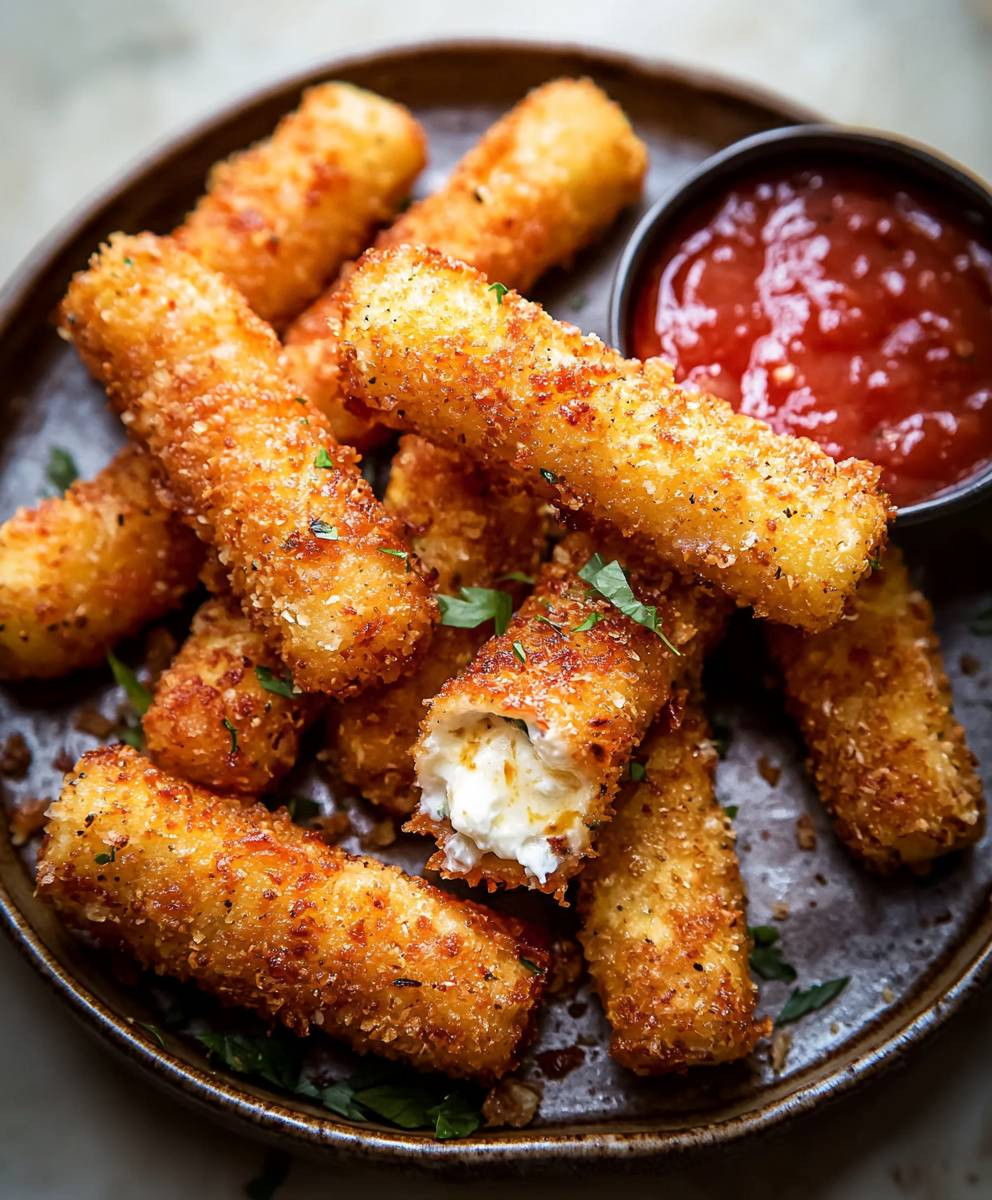 Homemade Mozzarella Sticks