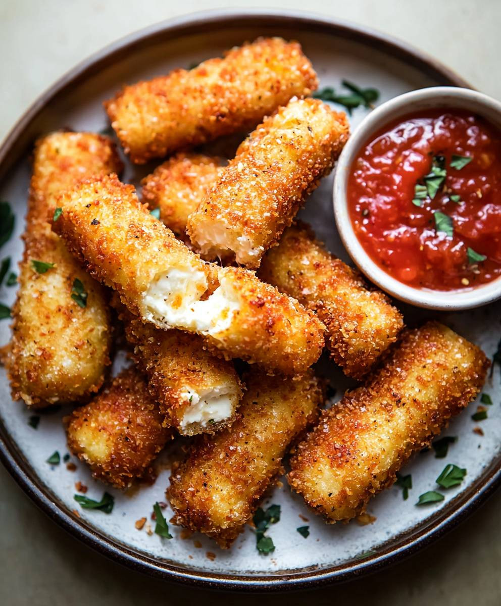 Homemade Mozzarella Sticks