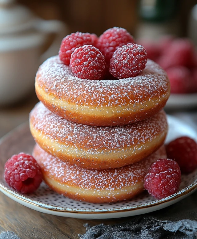 Baked Raspberry Donuts