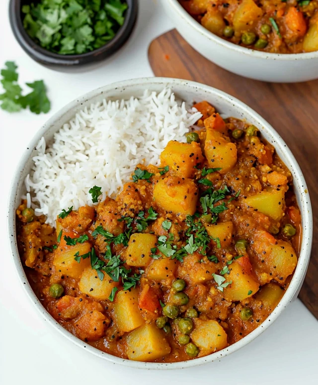 Vegan Potato Curry Dish