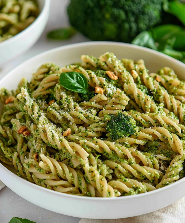 Vegan Broccoli Pesto Pasta