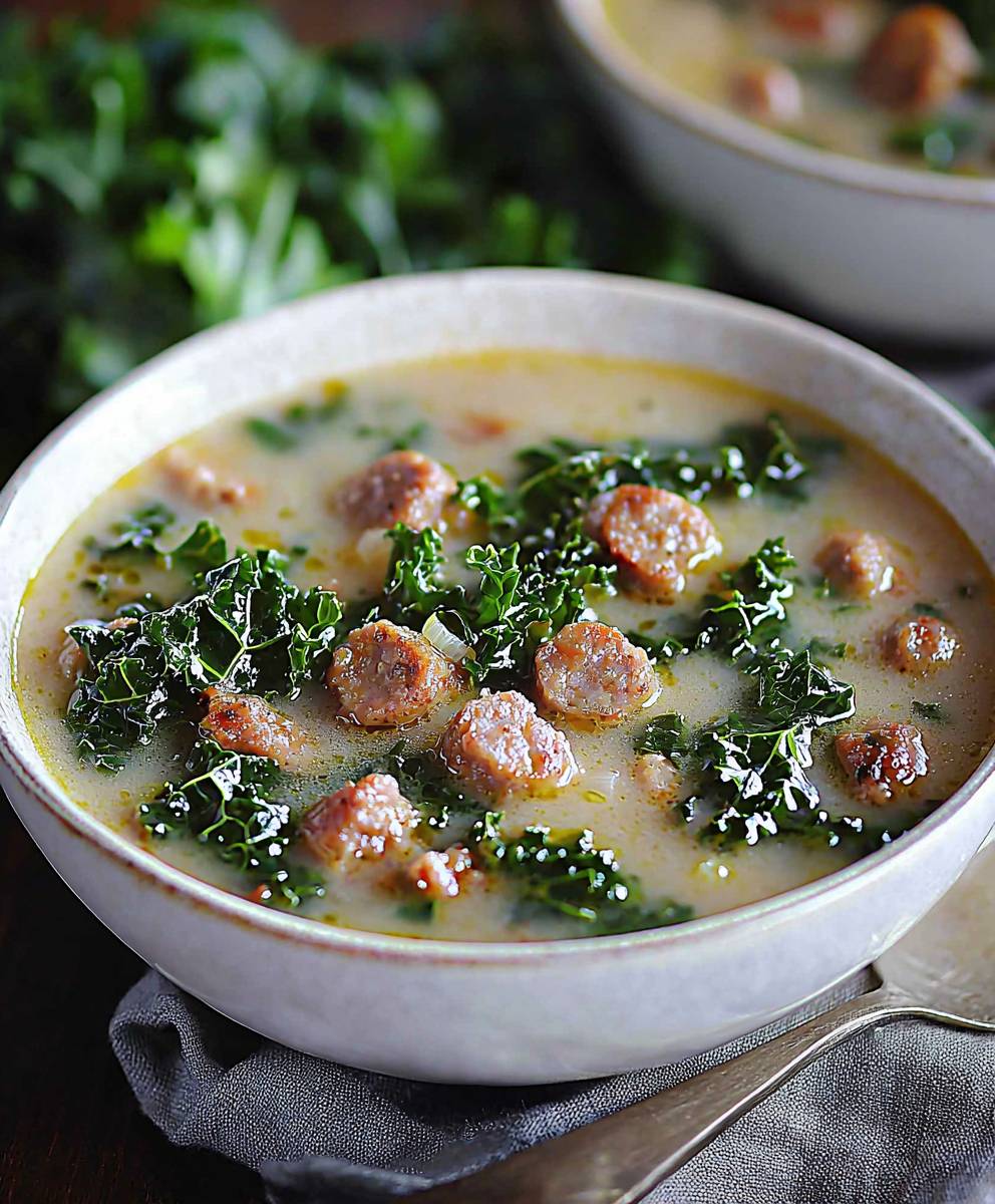 Sausage kale soup