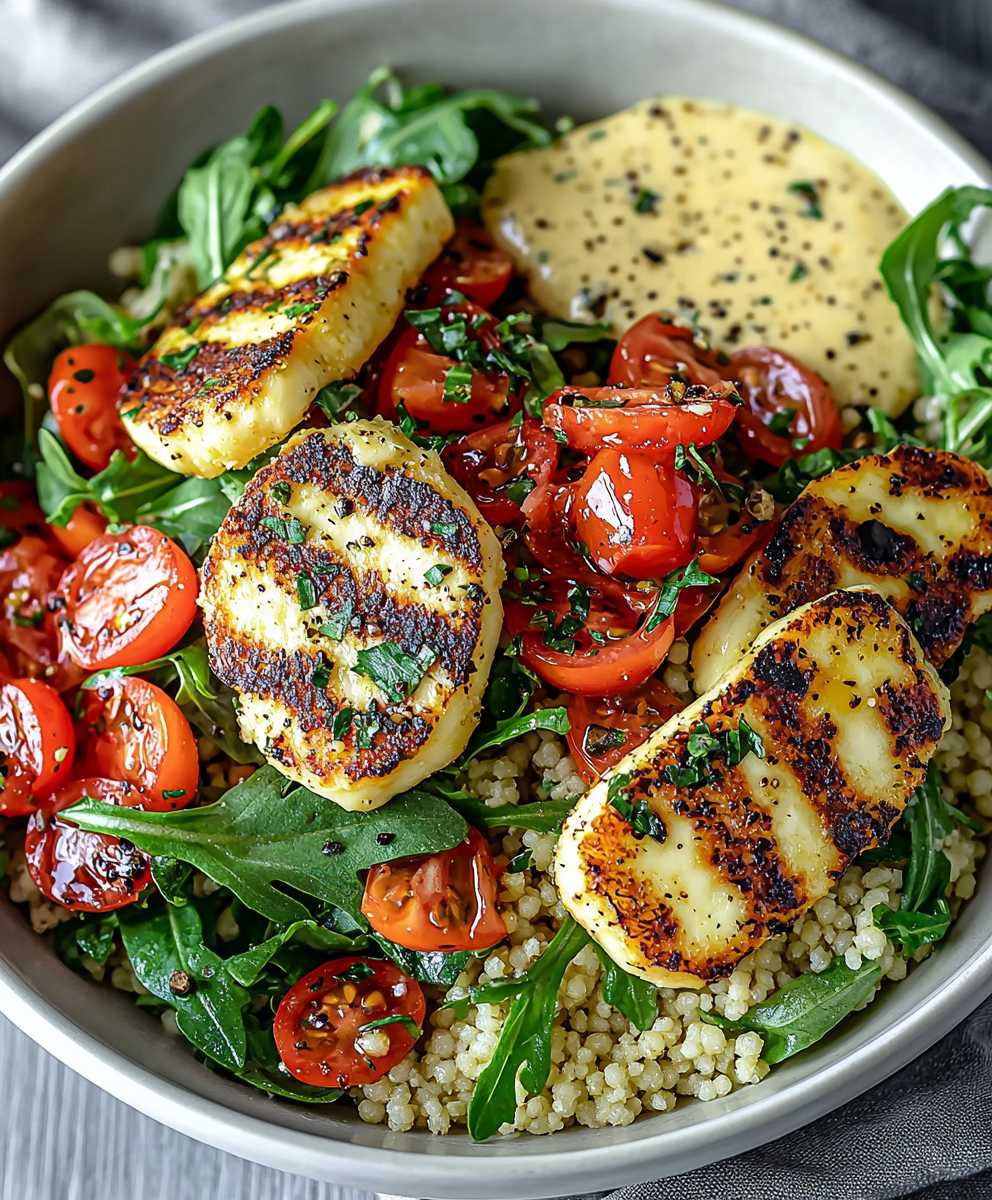 Halloumi Couscous Salad